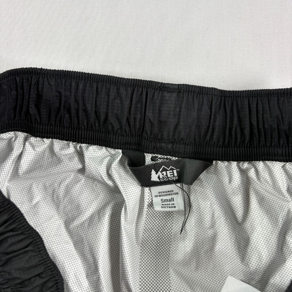 REI Rain Pants Mens Small Black Ranier Water Resistant Stretch Ripstop Outdoor - Picture 5 of 13